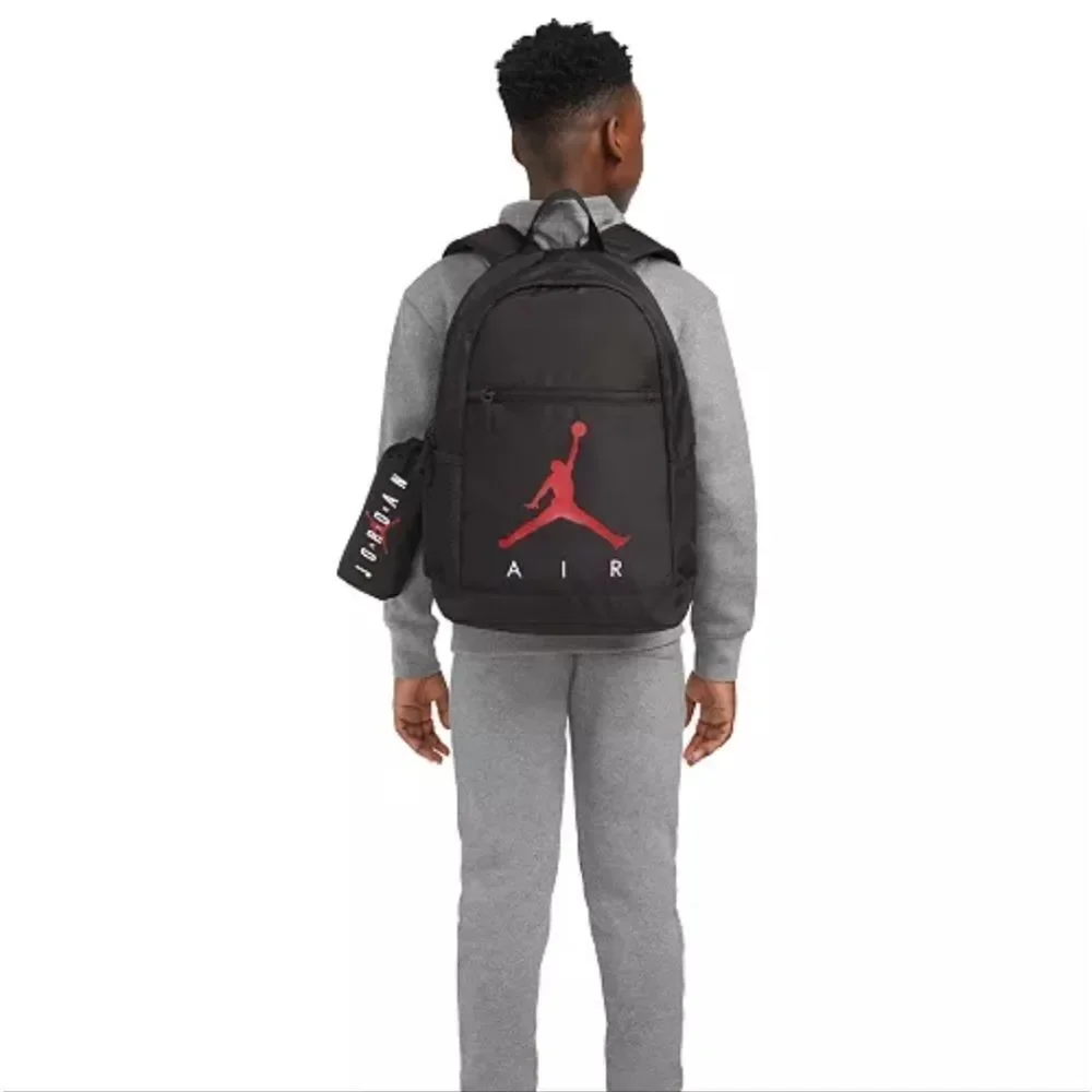 Air Jordan Black Backpack With Pouch Attached